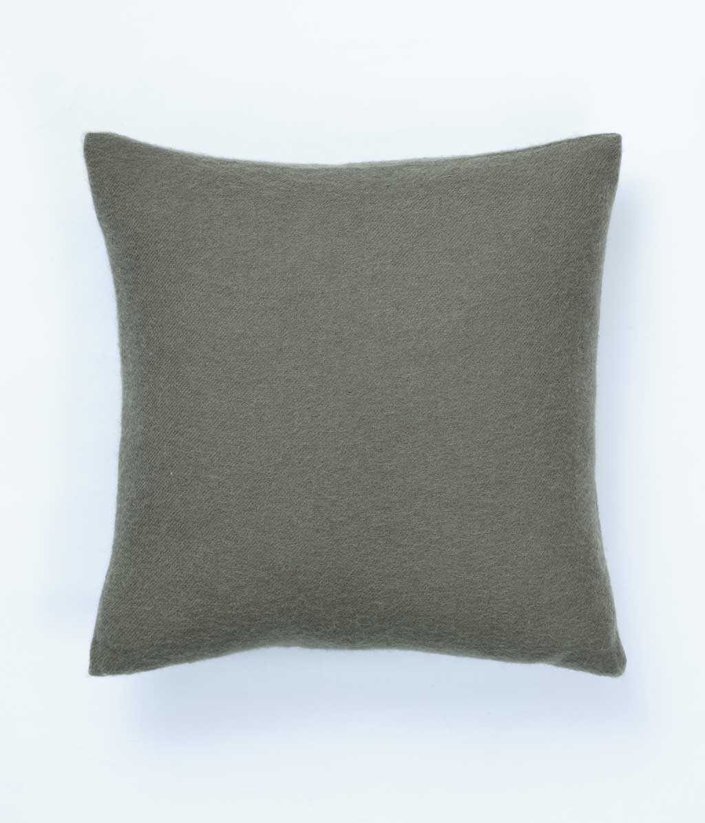Lodge Lambswool Cushion Sage
