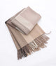 MM Linen  - Lodge 100%  Lambswool Throw - Mocha