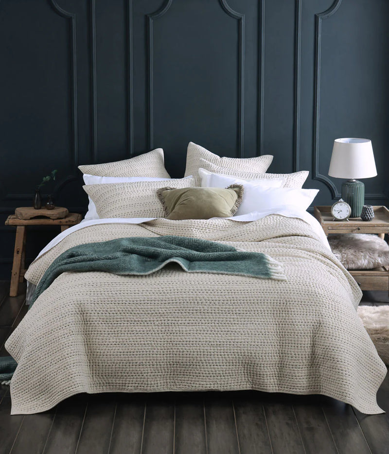 MM Linen Loom Coverlet Set Oat - SALE! - 100% Cotton