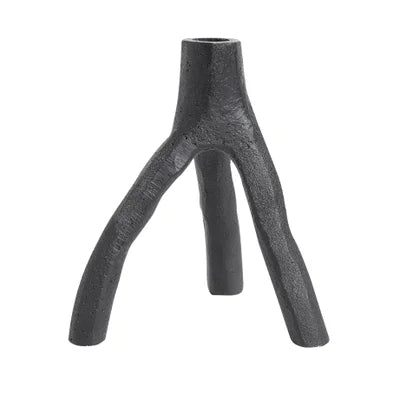 MUUBS Aion Nordic Candle holder Small - Black - 13.4cm Tall  - Available August