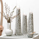 Sandalwood Icicle Candle - Grey - NZ Made - Plant & Beeswax