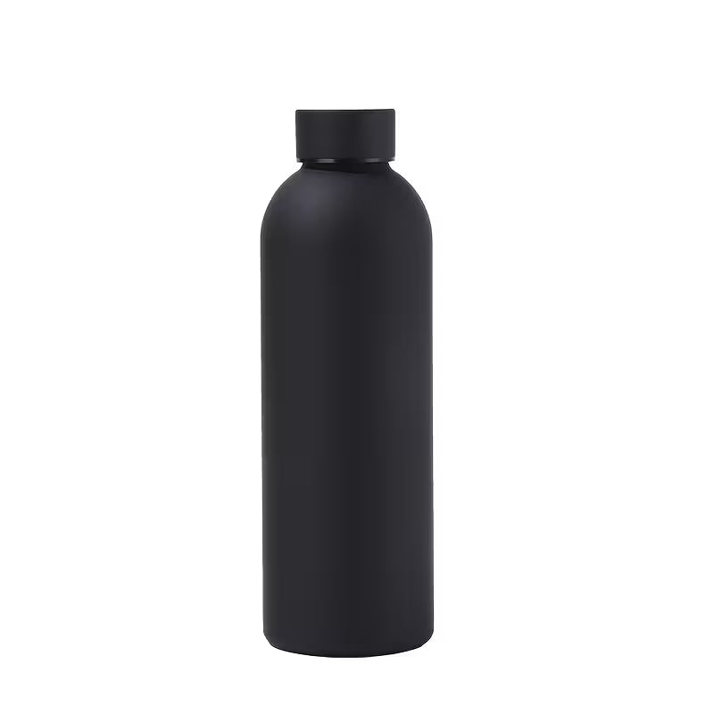 Frankly Cotton Matt Black 500ml Drink Bottle