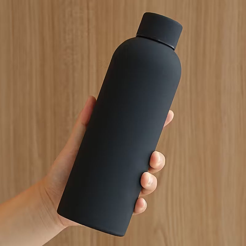 Frankly Cotton Matt Black 500ml Drink Bottle