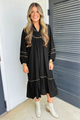 Beau Margot Smocked Animal Trim Dress