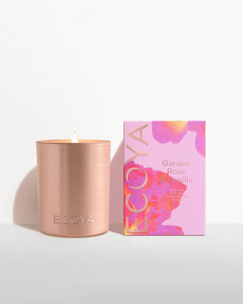 Ecoya Mini Madison Garden Rose & Vanilla Candle 105G
