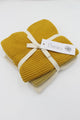 Beau Wash Cloths Set Of 3 - Mustard