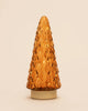 Amber Glass Tree with Gold Base