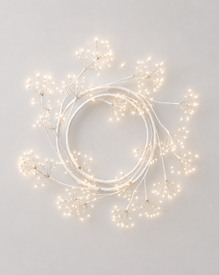 Spiral Wreath in White