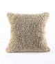 NZ Wool Sheepskin Cushion Cover Walnut