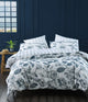 MM Linen Botanical Duvet Set - Bluestone
