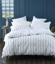 MM Linen Botanical Duvet Set - Bluestone