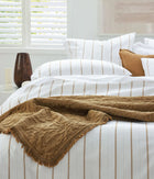 MM Linen Cape Percale Duvet Set - Ochre