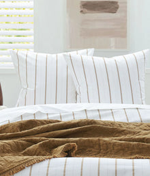 MM Linen Cape Percale Duvet Set - Ochre