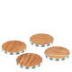 Panama Stripe 4Pk Coaster