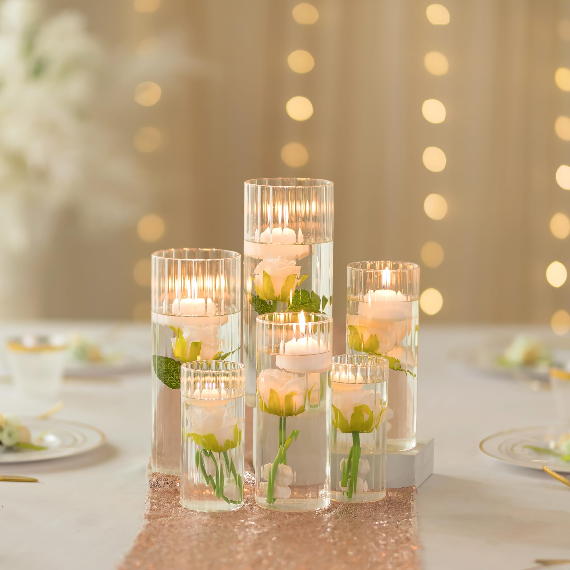 Frankly Cotton Ribbed Cylinder Candle 8 X 20Cm