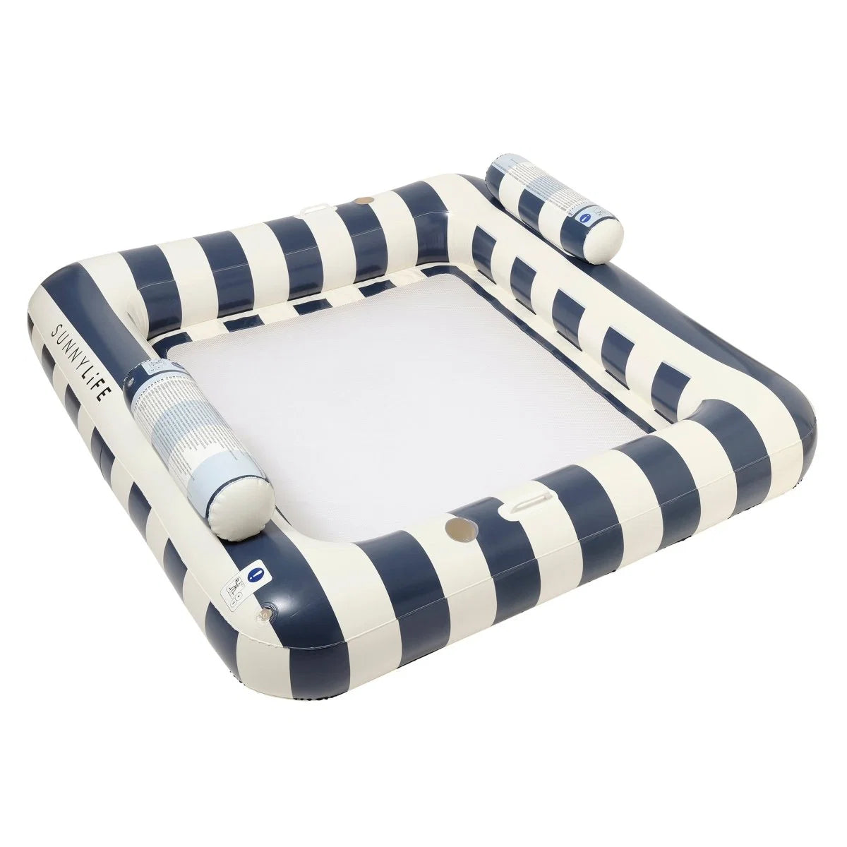 Sunnylife Luxe Twin Hammock Float - Le Weekend -Navy Stripe