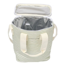 Sunnylife Light Cooler Drinks Bag - Sea Sage Stripe