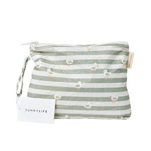 Sunnylife Kids Wet Bag - Sammy the Seagull - Green Stripe