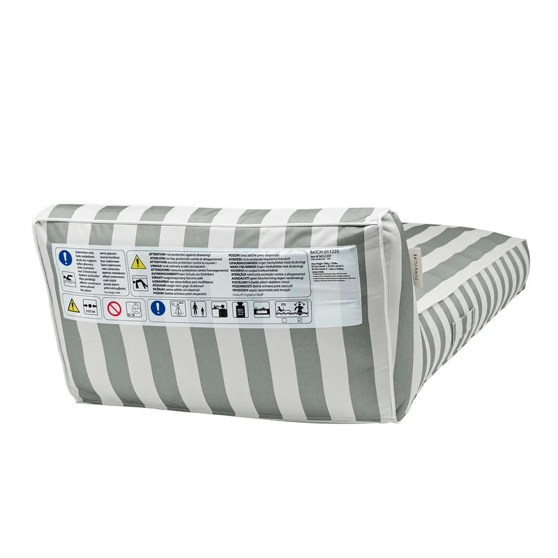 Sunnylife Luxe Lie-On Lounger - Seagrass Stripe