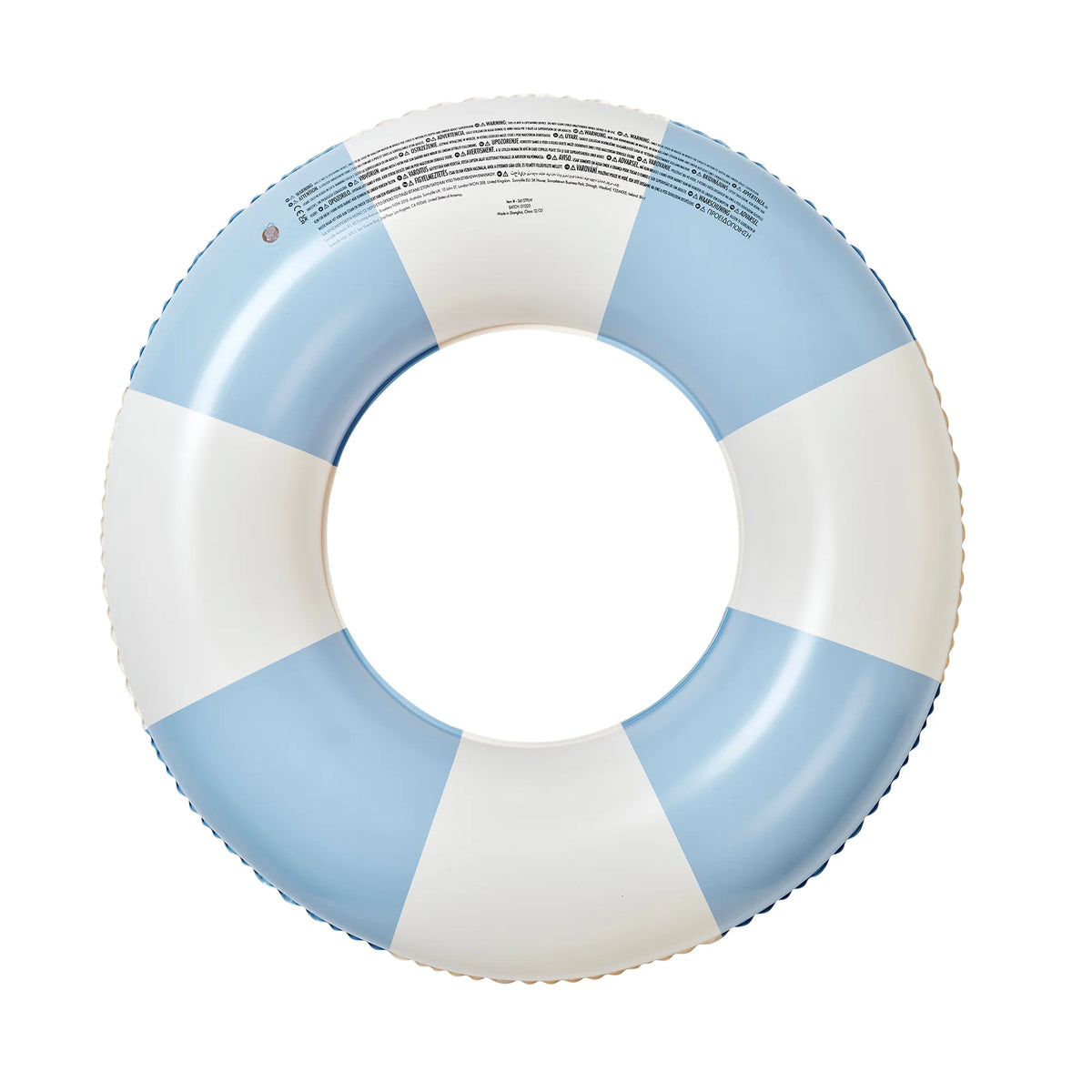 Sunnylife Slim Tube Pool Ring - La Mer Med Blue