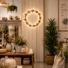 Large Light up Black Wreath