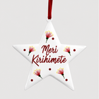 White Pohutukawa Star Christmas Decoration