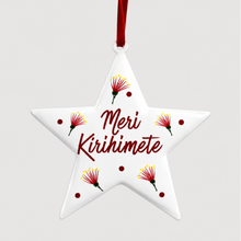 White Pohutukawa Star Christmas Decoration