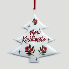 White Pohutukawa Christmas Decoration