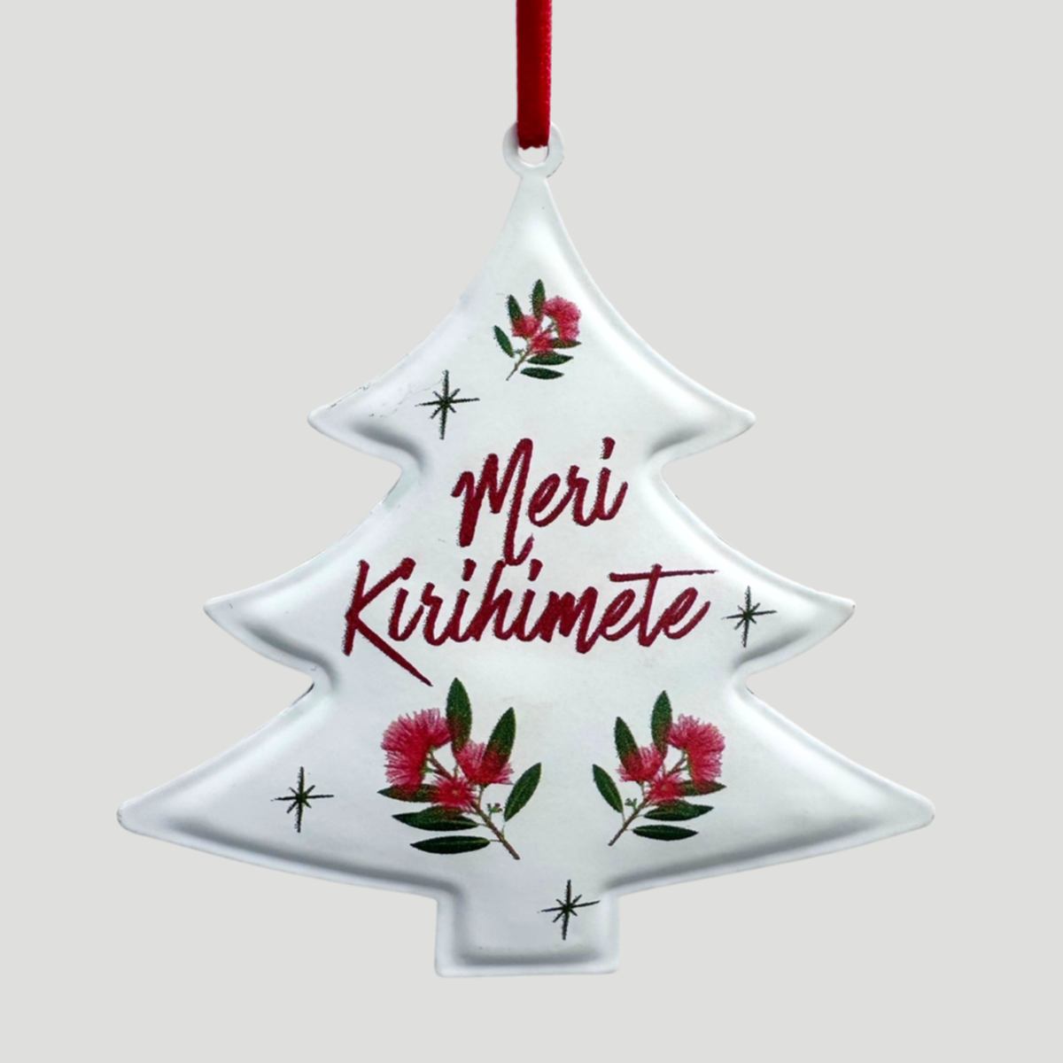 White Pohutukawa Christmas Decoration