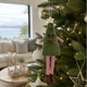 Hanging Green Christmas Tree with Candy Cane Legs