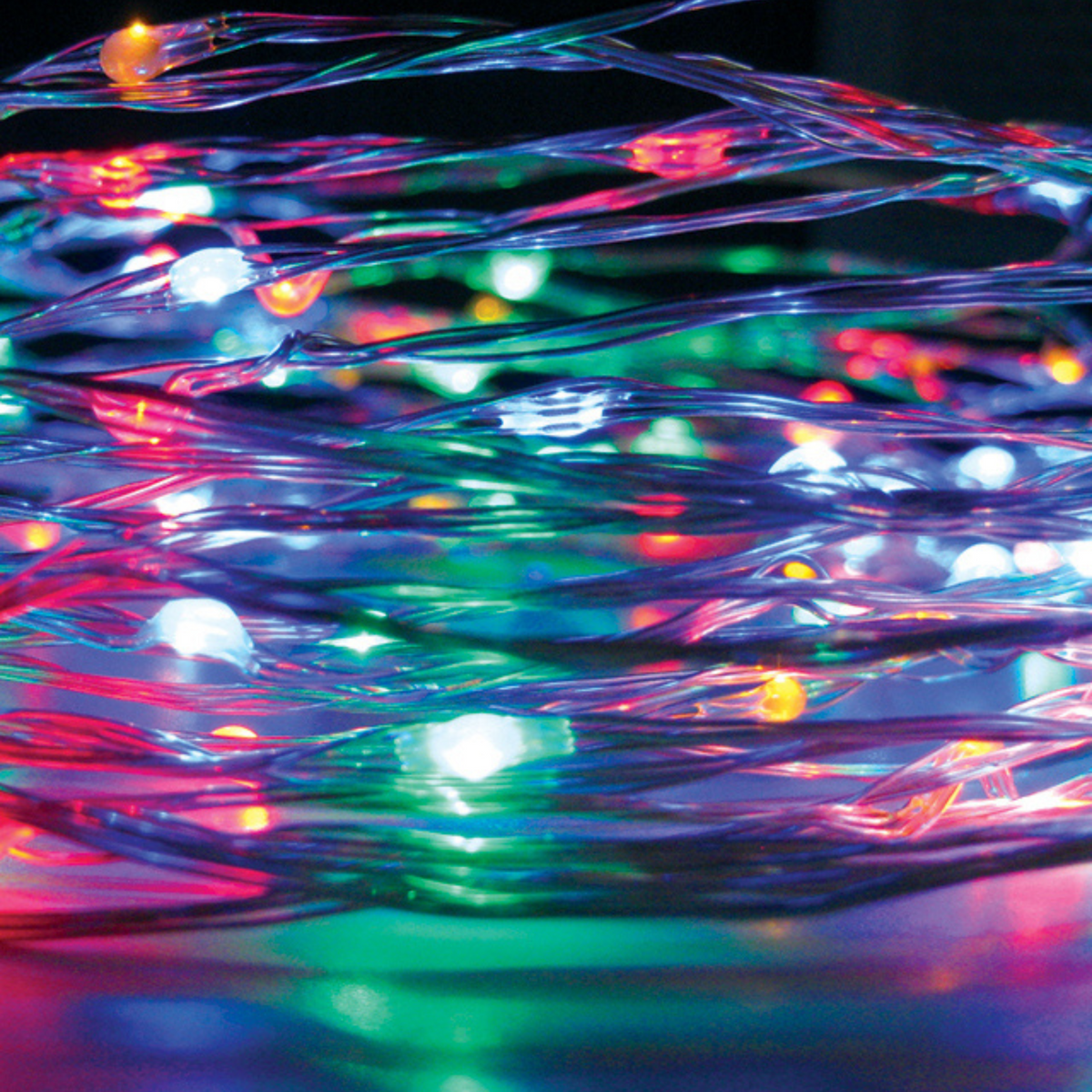5m Silver Rainbow Battery Seed Lights
