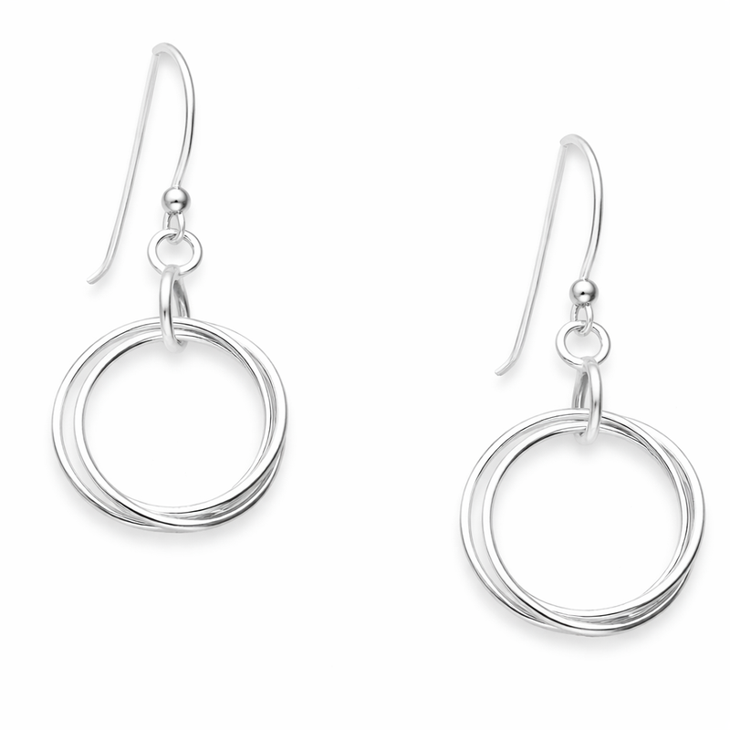 SS003 Beau Sterling silver earrings