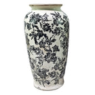 Frankly Cotton Black Floral Vase-Large