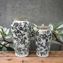 Frankly Cotton Black Floral Vase-Large