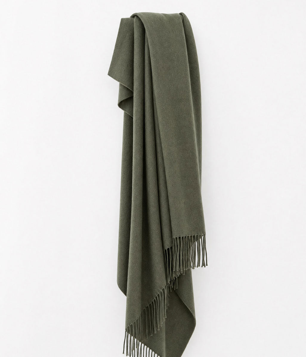 Lodge Lambswool Throw Sage