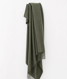 Lodge Lambswool Throw Sage