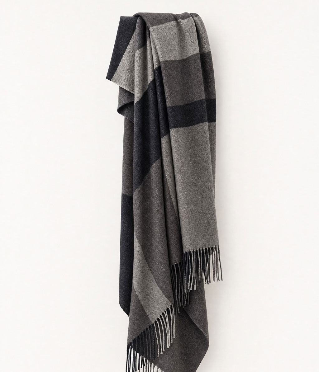 Lodge Lambswool Throw Schist