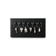 Frankly Cotton Wine Charms Set Of 6