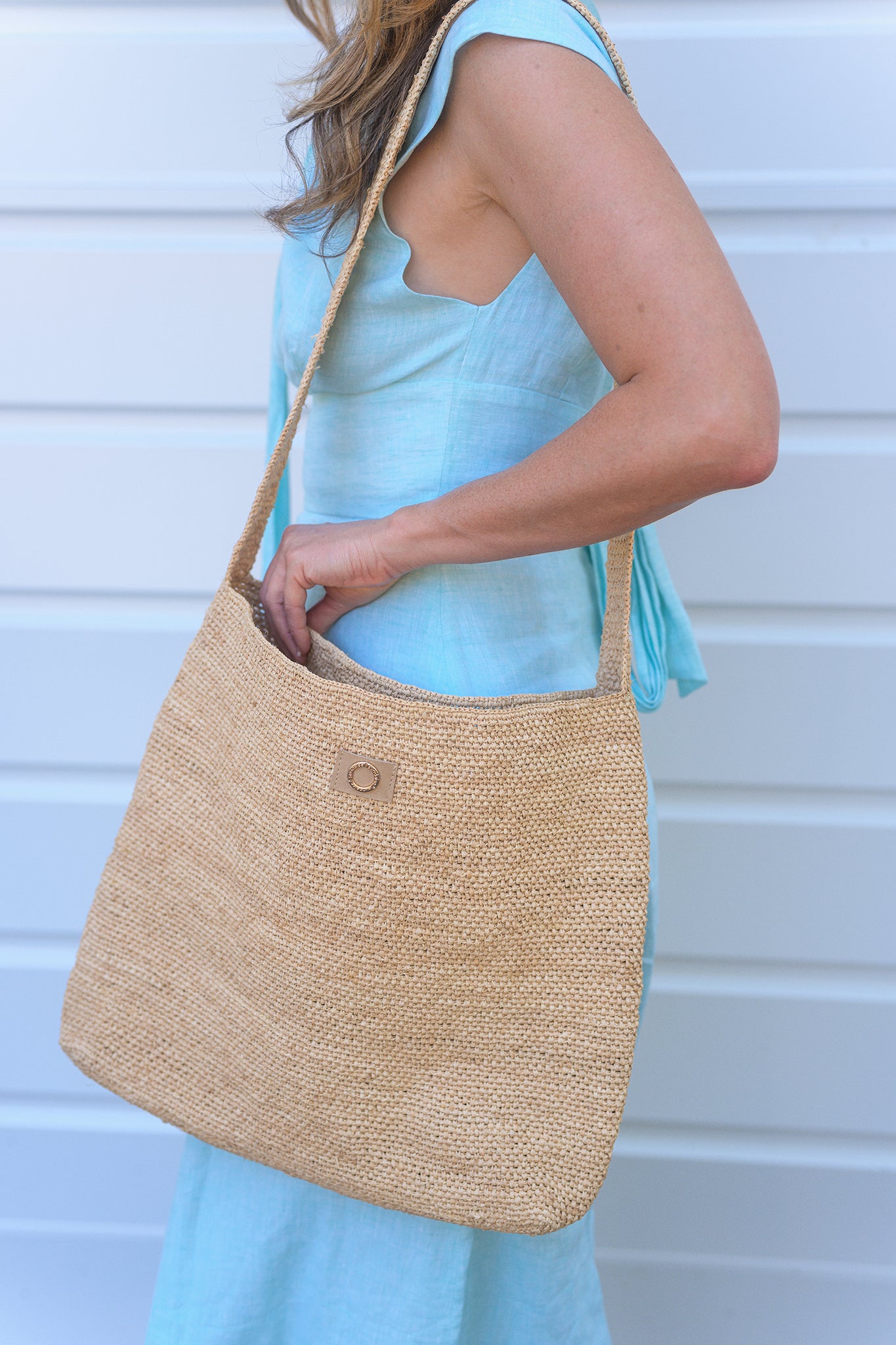 Crochet Raffia Tote Bag