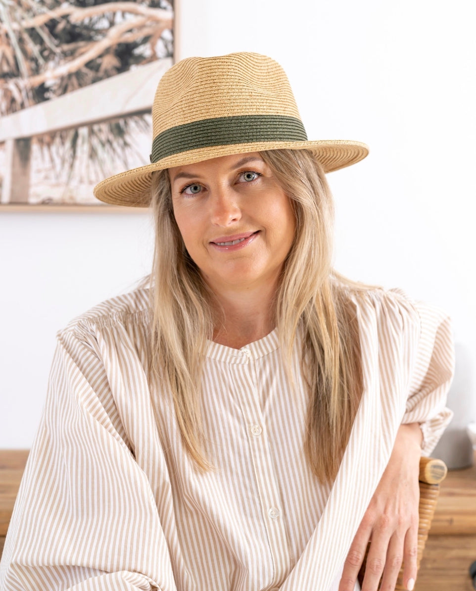 Sundaise Lani Panama Olive Band