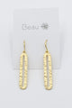 TE961 Tall Gold Earrings