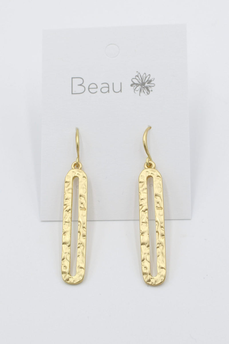 TE961 Tall Gold Earrings