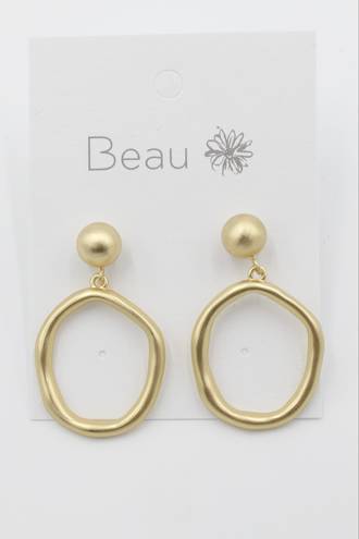 TE965 Planet Gold Earrings