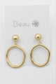 TE965 Planet Gold Earrings