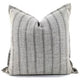 Cushion Cover -Natural / Chocolate Striped