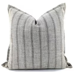 Cushion Cover -Natural / Chocolate Striped