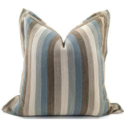Cushion Cover RALPH STRIPE MASSIMOSTRIPE  TEAL/NATURAL