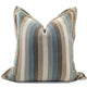 Cushion Cover RALPH STRIPE MASSIMOSTRIPE  TEAL/NATURAL