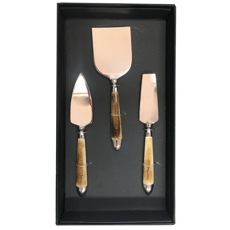 Beak Cheese Set of Three in a Shiny Nickel