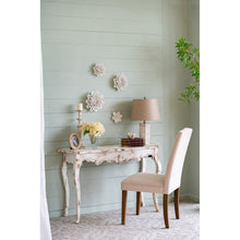 Handmade White Ceramic Flower Wall Hang 15cm